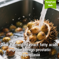 Saw Palmetto Extract fatty acids improve benign prostatic hyperplasia